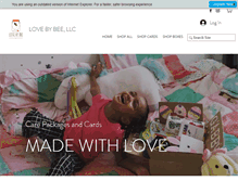 Tablet Screenshot of lovebybee.com
